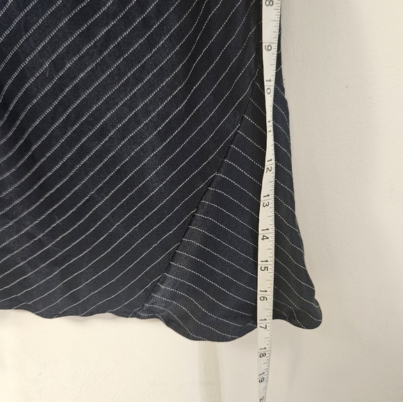Banana Republic Asymmetrical Navy Amd White Striped Tank Top! - Picture 5 of 5